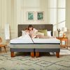 Cama Europea CIC Base Dividida 2 Plazas Balance + Respaldo Torino Alpino