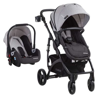 Imagen 1 del producto Coche Cuna Travel System Bebe Explorer LX Gris Bebesit