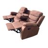 Casanova Sofá Reclinable York 3 cuerpos Café 206 x 100 cm