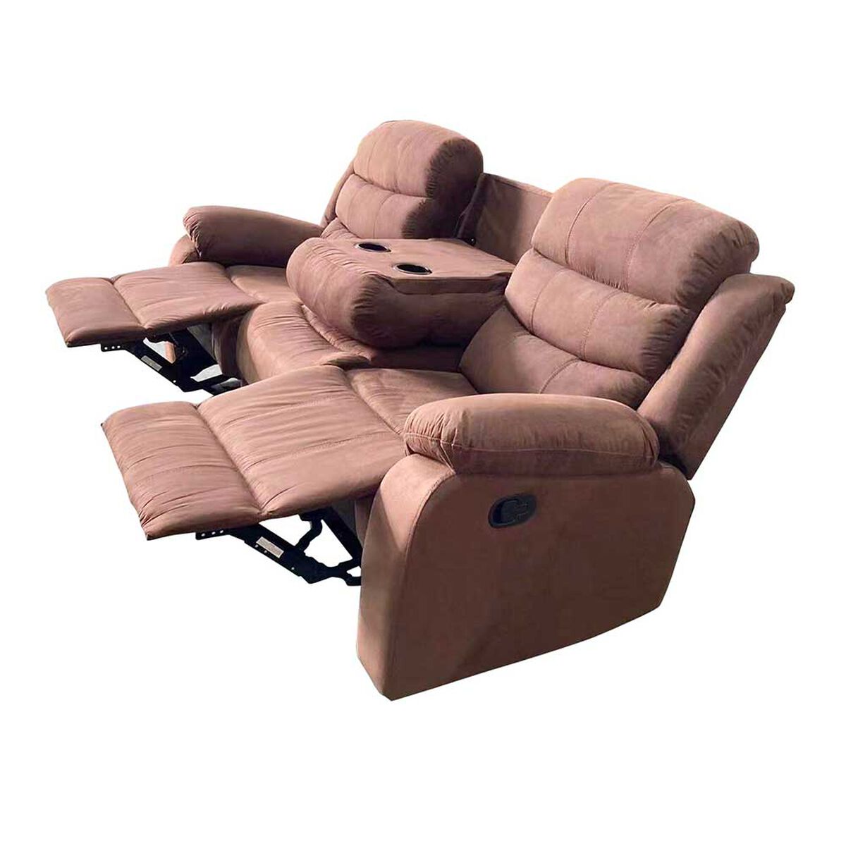 Casanova Sofá Reclinable York 3 cuerpos Café 206 x 100 cm