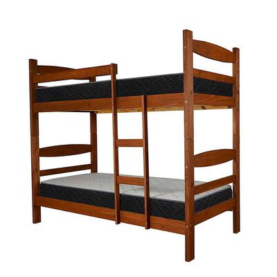 Camarote Celta Madera 1 Plaza Texas + Colchones Atlantis Black