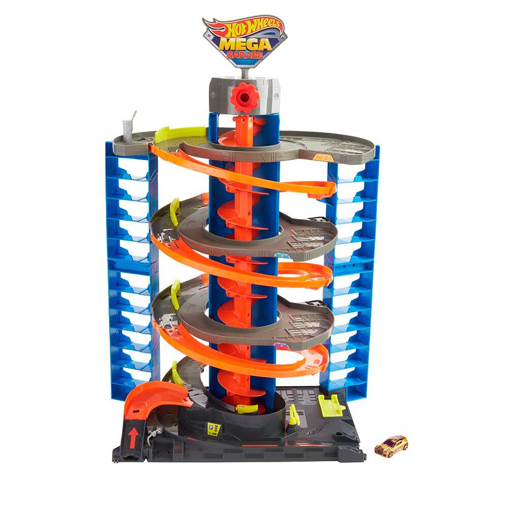 Pista de Auto Mega Garage Hot Wheels City | Abc