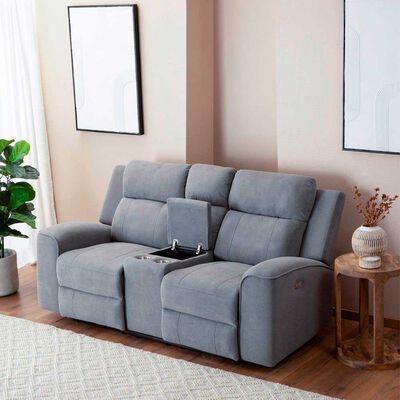 Imagen 2 del producto Sofá Reclinable Eléctrico Daniels KM807LPWGR 2 Cuerpos Gris