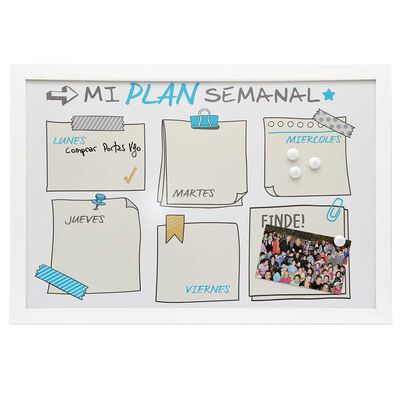 Imagen 1 del producto Pizarra Plástico Vgo Teenager 40 x 60 cm Blanco