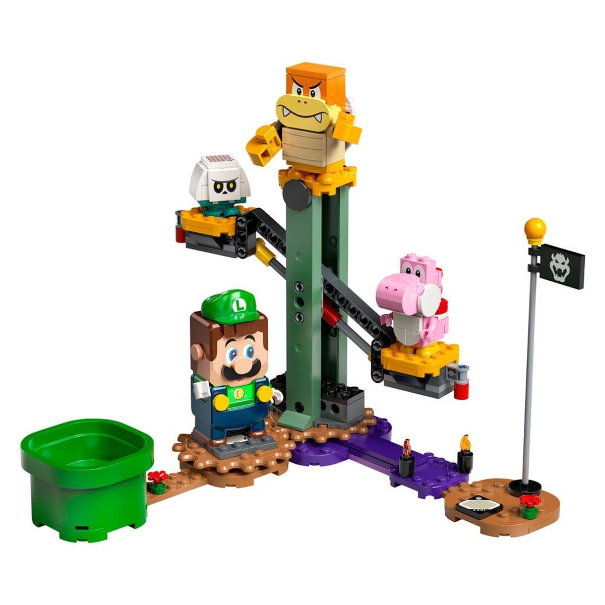 Bloques Recorrido Inicial: Aventuras Con Luigi 280 Piezas Lego