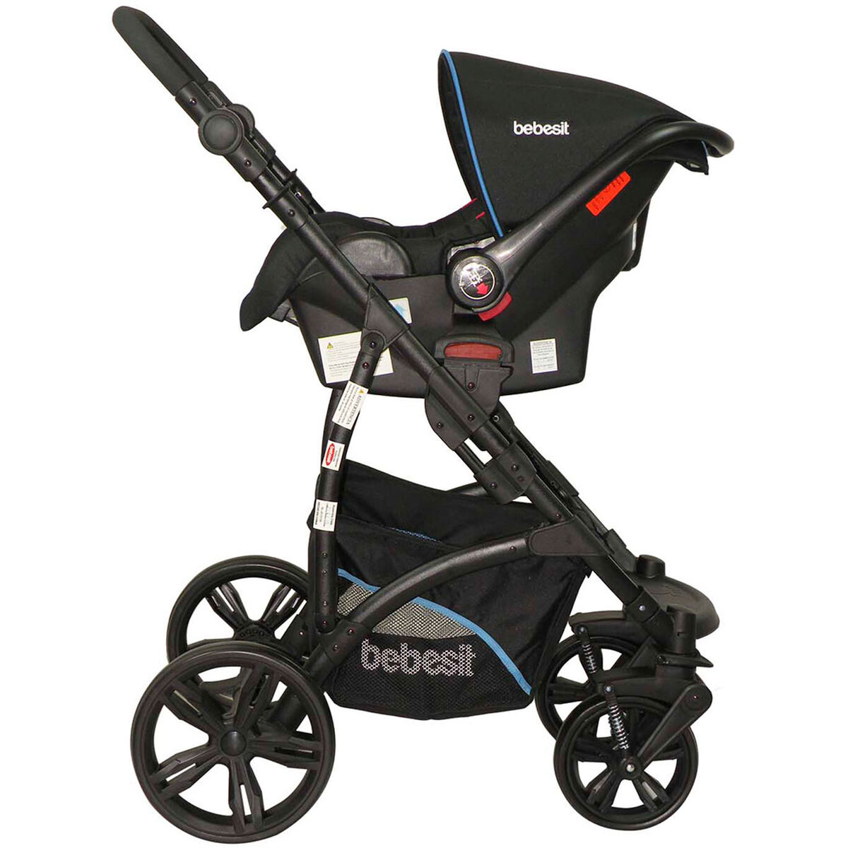 Coche Travel System Explorer Negro Bebesit