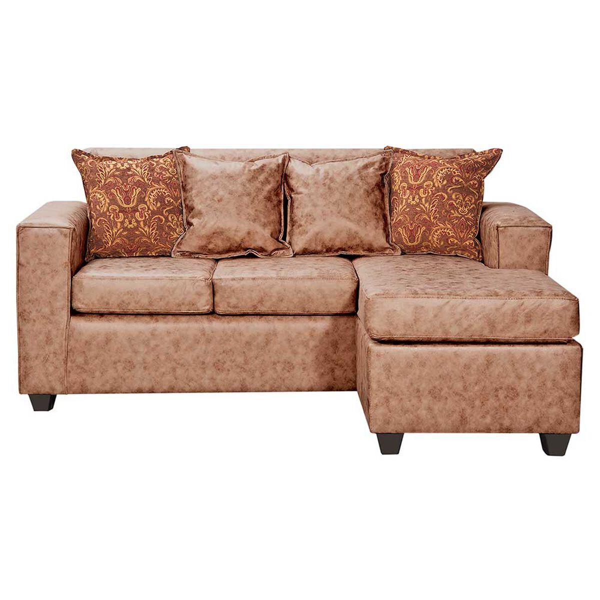 Sof&aacute; Seccional Black Factory Ezeiza 3 Cuerpos Terracota