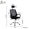 Silla de Escritorio Arthome Madrid Negra Gris