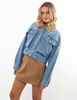 Chaqueta Crop Denim Mujer Icono