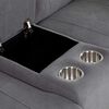 Sofá Reclinable Eléctrico Daniels KM807LPWGR 2 Cuerpos Gris
