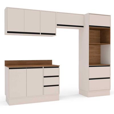 Imagen 2 del producto Kit Cocina Modular Premier Vekkahome 7 Puertas 5 Cajones Beige