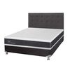 Box Spring CIC 2 Plazas New Ortopedic + Respaldo Eufrates