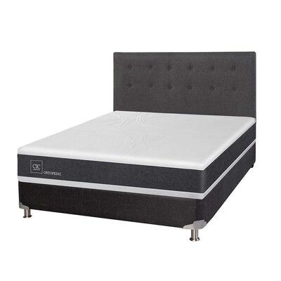 Imagen 2 del producto Box Spring CIC 2 Plazas New Ortopedic + Respaldo Eufrates