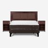 Cama Europea Rosen 2 Plazas Ergo T + Respaldo + 2 Veladores
