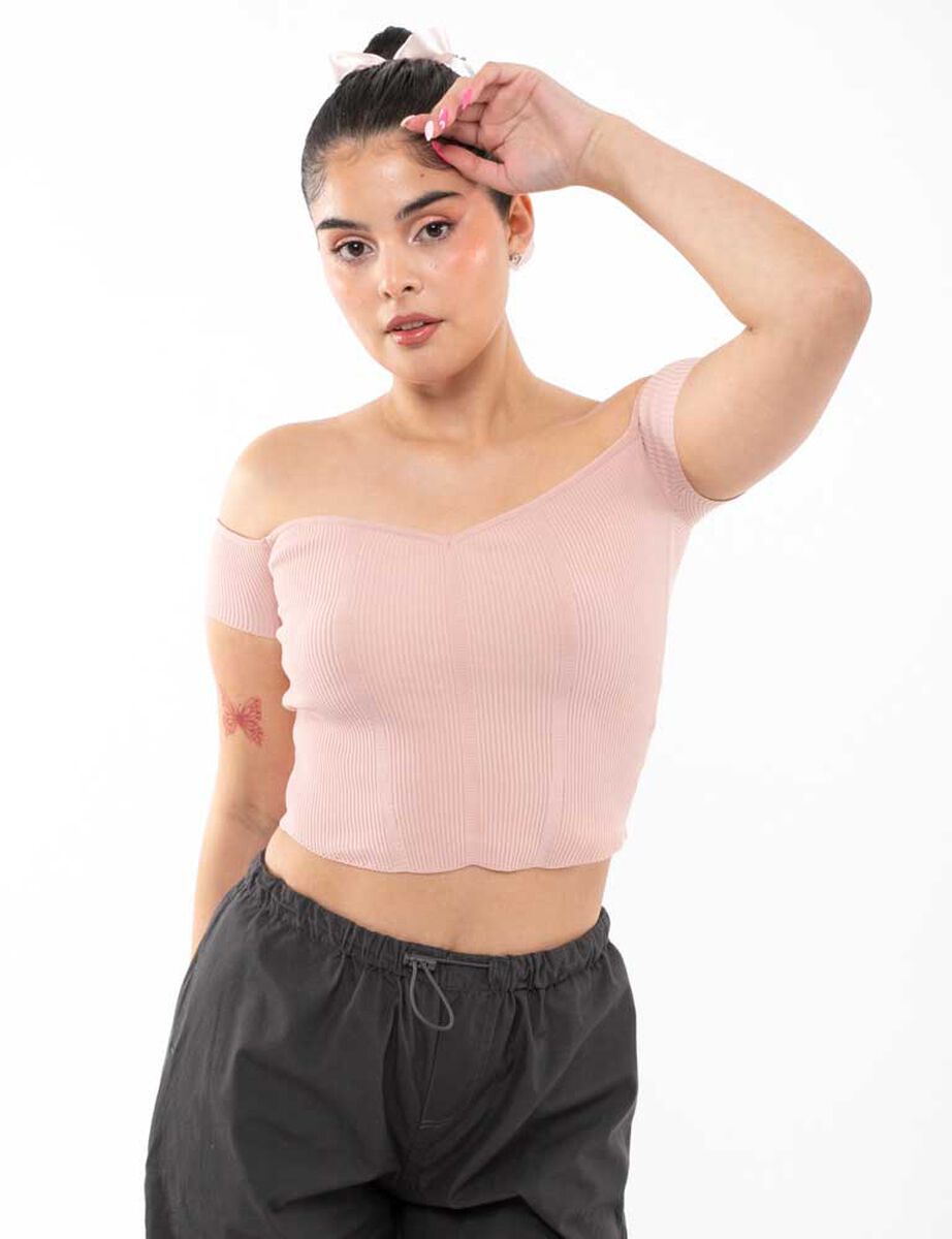Polera Hombros Descubiertos Mujer Icono