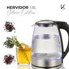 Hervidor El&eacute;ctrico Kitchen-it Glass Edition 1,8 lts.