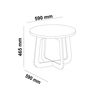 Mesa de Centro Exit Jasmin Beige Roble