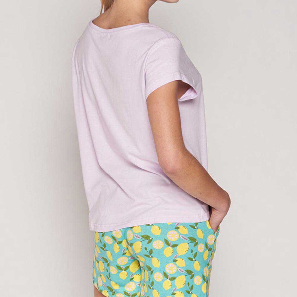 Pijama de Algodón Manga Corta Mujer Intime