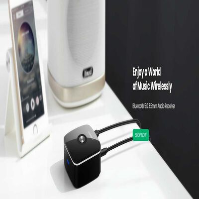 Adaptador Audio Receptor Bluetooth 5.3 A 2Rca M Recargable Negro Ugreen Cm123