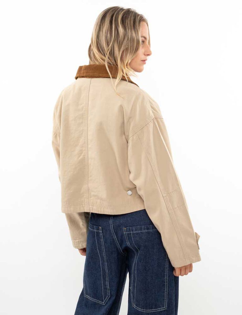 Chaqueta Crop Denim Mujer Icono