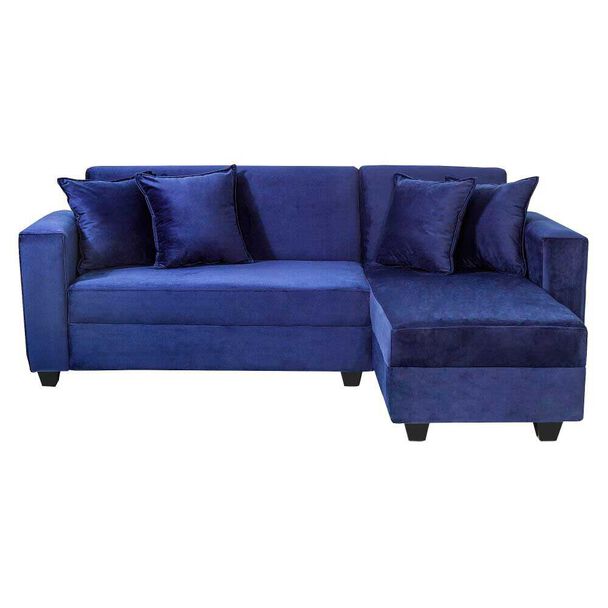 Sofá Seccional Derecho Diseño A&M Home Maite 3 Cuerpos Azul