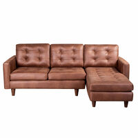 Sofá Cuero Latam Home Nápoles Chaise Longue 2 Cuerpos Derecho