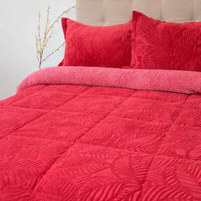 Imagen 2 del producto Cubrecama Doral 2 Plazas Outboss Senses Guinda