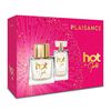 Set Perfume Plaisance Mujer Hot in Gold EDP 80 ml + Miniatura