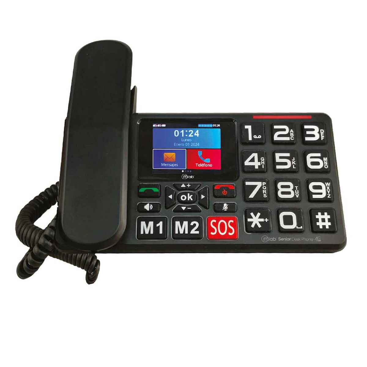 Telefono Senior Desktop Mlab    9440 2,8" Negro Liberado