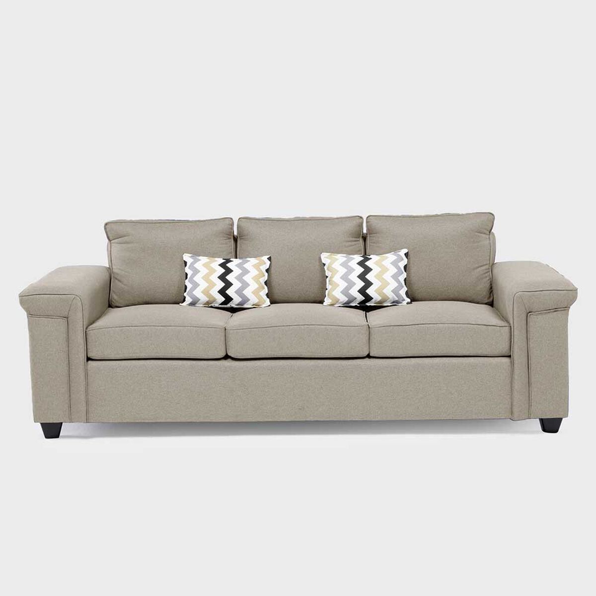 Sofá Mons Sicilia 3 Cuerpos Beige