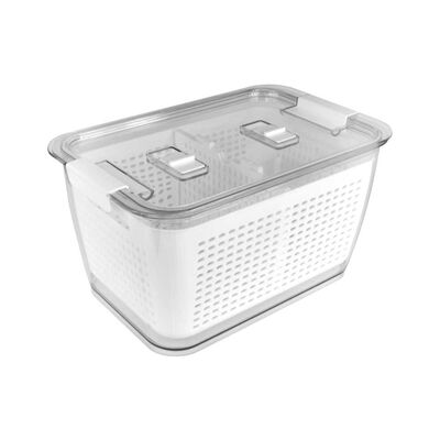 Caja Organizadora Refrigerador con Cesta Grande Simplit