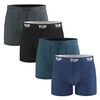 Pack 4 B&oacute;xer Medio Algod&oacute;n Hombre Top