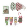 Set 3 Alcohol Gel + 1 Colgador + 2 Mascarillas + 1 Toallitas Desinfectantes Pusheen