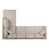 Sofá Seccional Derecho Rosen Carter 3-1 Cuerpos Beige