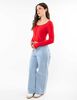 Polera Crop Manga Larga Mujer Icono