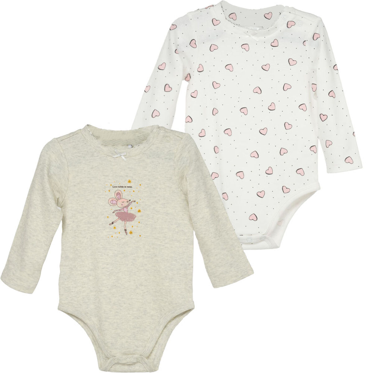 Pack 2 Body Manga Larga Beb&eacute; Chess Baby