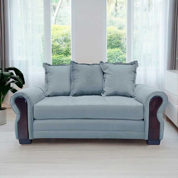 Sofá Living Factory Arizona 2 Cuerpos Gris