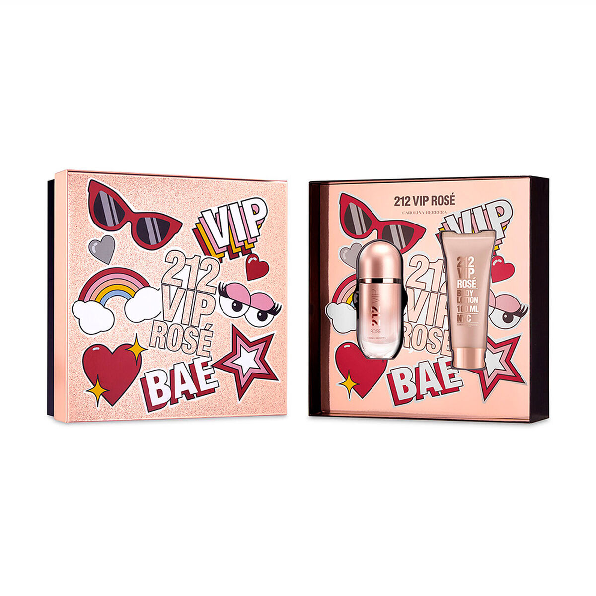 Estuche 212 VIP Rose (EDP 50ml + Body Lotion 75ml)