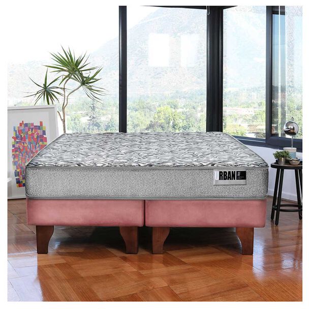 Cama Europea Latam Home 2 Plazas Cannon Palo Rosa