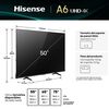 LED 50" Hisense 50A6NV Smart TV Ultra HD 4K