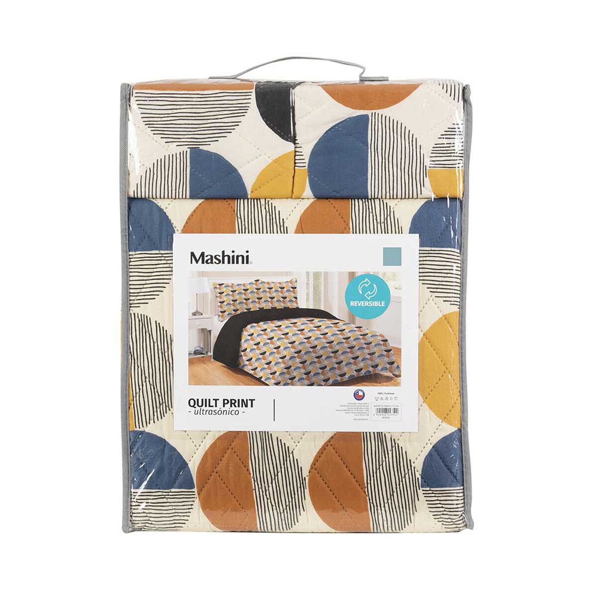 Quilt Microfibra Estampado Mashini King Circle