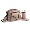 Bolso Maternal Con Porta Mamadera & Mudador Gris Bebesit
