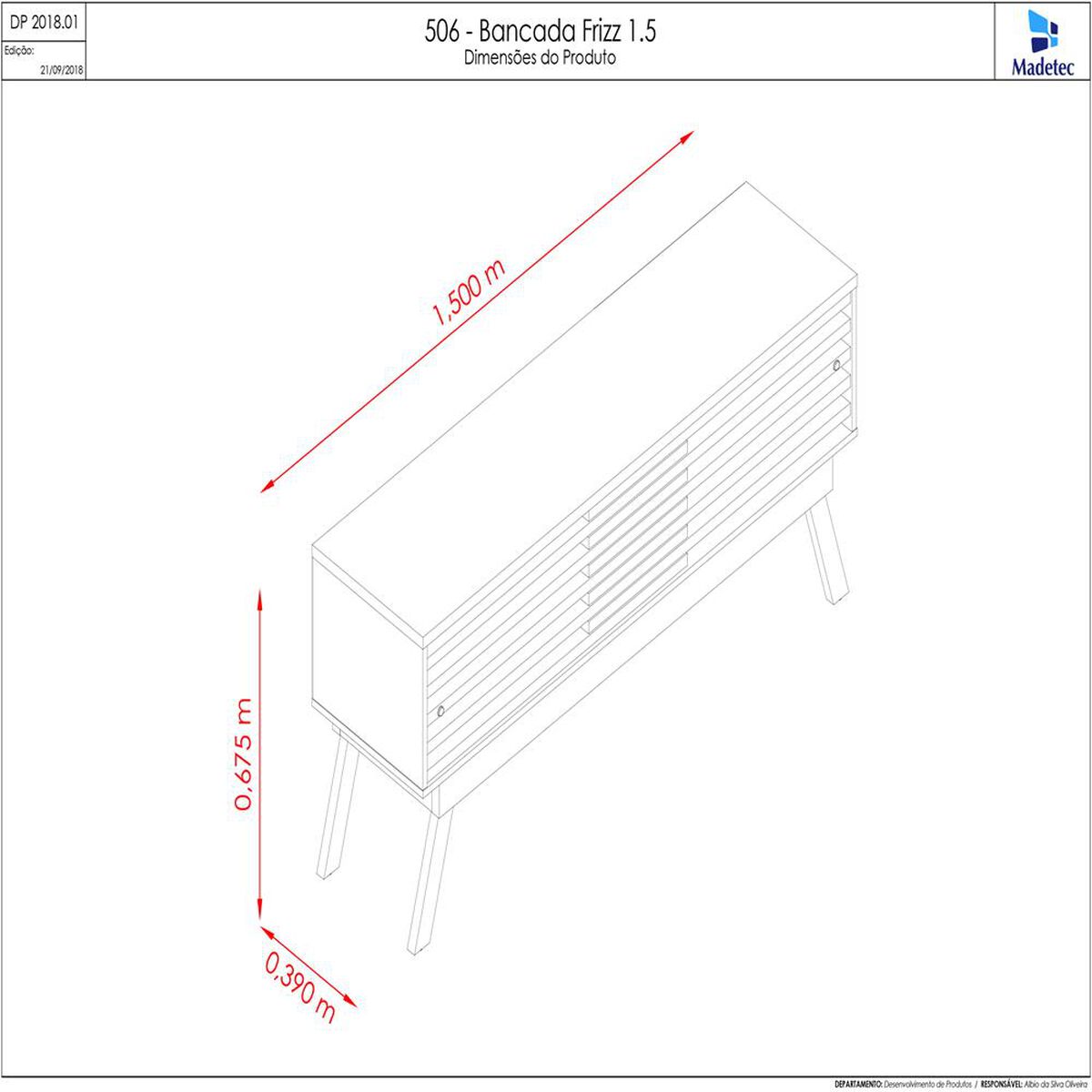 Rack TV Altavision Frizz 65" Café Claro