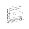 Panel TV Vekkahome Marin Hasta 55" Blanco Café