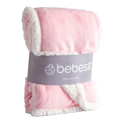 Manta Sherpa Rosado Bebesit