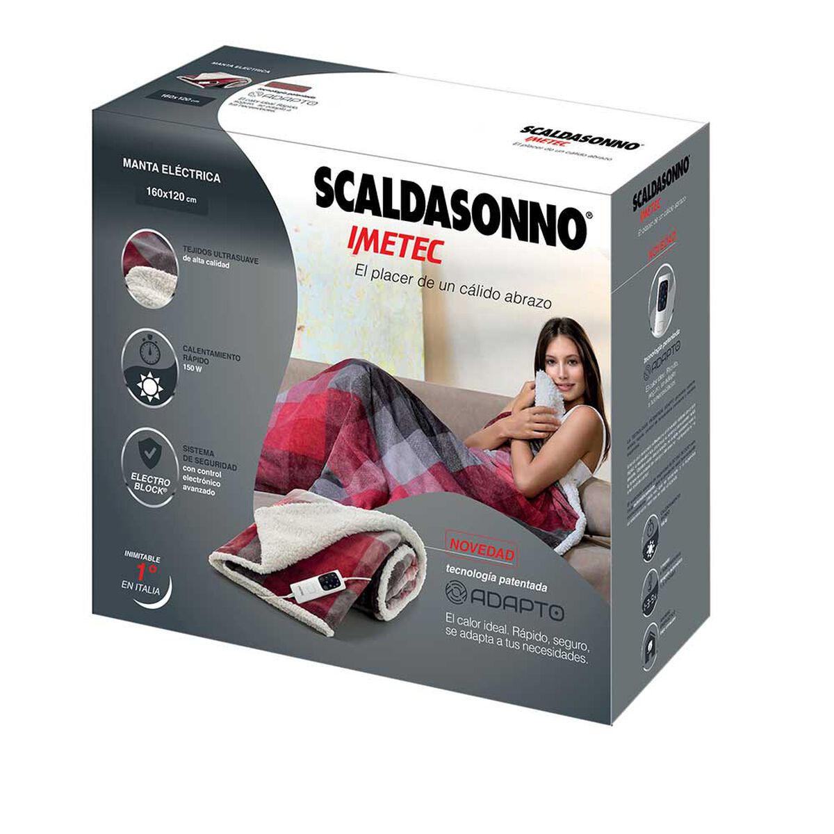 Manta Cuadrille Scaldasonno/imetec Manta Cuadrille 1 Plaza