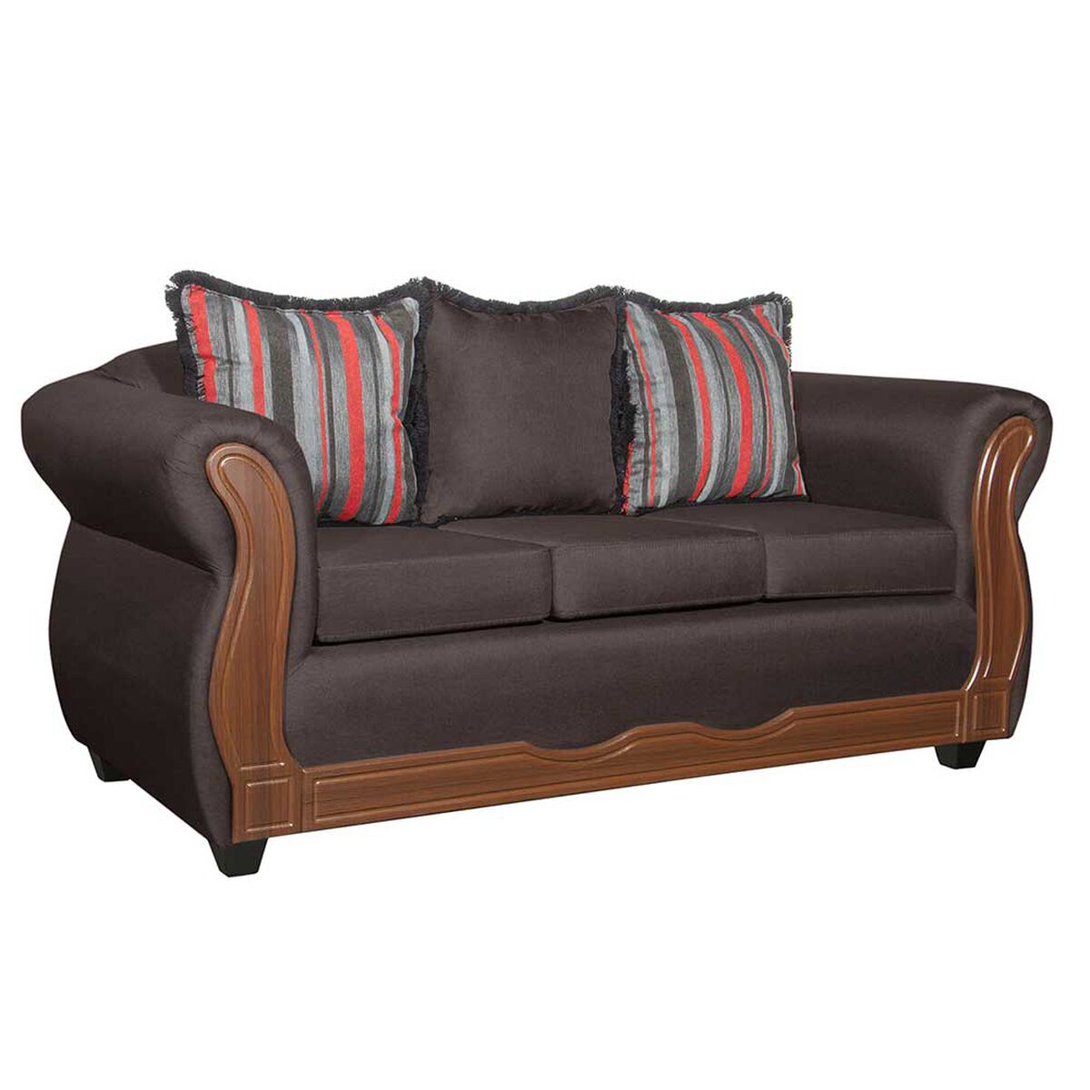 Juego de Living Black Factory Sofia 5 Cuerpos Caf&eacute;