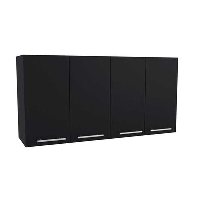 TUHOME Mueble Superior de Cocina Tuhome Bazagli 4 Puertas Wengue