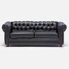 Sofá Barra Design Chesterfield 3 Cuerpos Negro