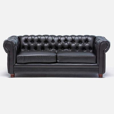 Imagen 1 del producto Sofá Barra Design Chesterfield 3 Cuerpos Negro
